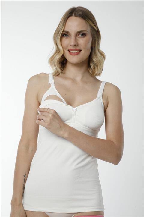 Hmd Ekru2400 %100 Pamuk Askılı Emzirme Atleti