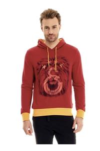 Galatasaray Unisex Lisanslı Sarı-Kırmızı Sweatshirt E95310