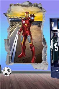 Kt Grup Iron Man 3d Mega Boy Duvar Sticker