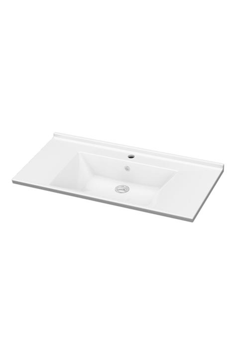 İDEVİT 100cm Merkür Dolap Uyumlu 25mm Ince Bantlı Lavabo