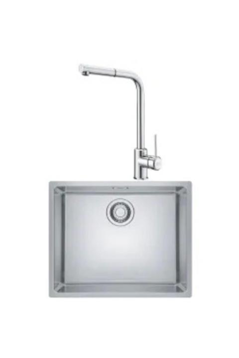 Franke Maris Mrx 110 50 Tek Gözlü Eviye + Sirius Doccia Armatür Seti Krom