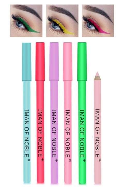 IMAN OF NOBLE Neon Gökkuşağı Serisi  Eyeliner Seti 6'lı