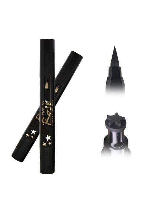 Roesıa Rose Cosmetics Yıldız Bir Tarafı Kalem Bir Tarafı Yıldız Baskılı Eyeliner