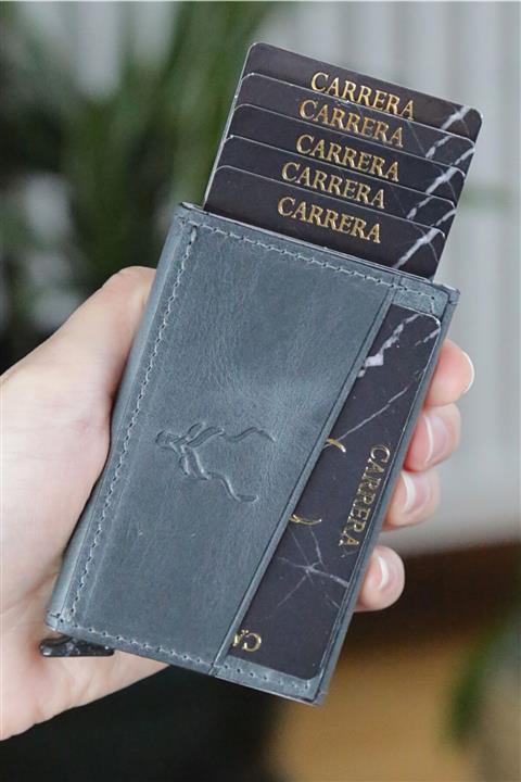 Carrera Unisex Füme Korumalı Mekanizmalı Cüzdan