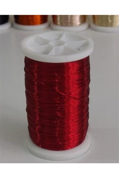 FİLOMAT Şarap Kırmızı Renkli Filografi Teli 100gr. 150mt. No:111