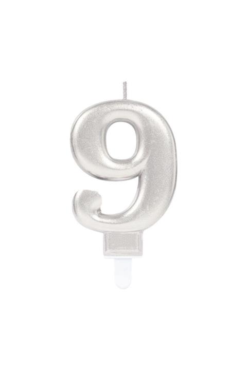 LAUREL DREAM Gümüş 9 Rakam Mum
