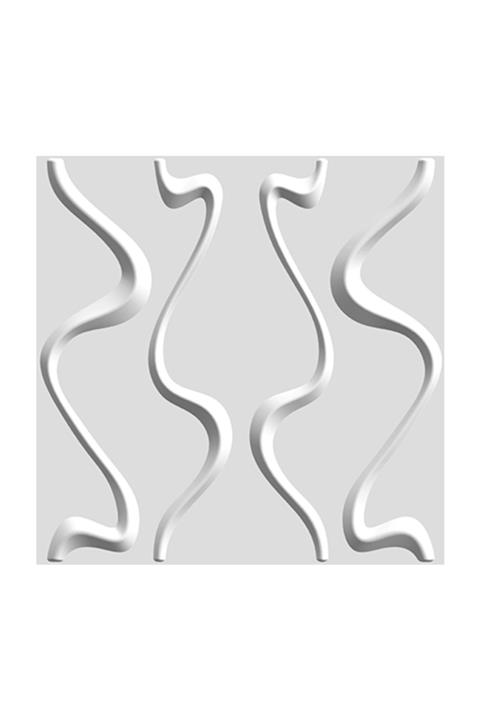 3D Boyanabilir Duvar Paneli, Safran Deseni, Dayanıklı Plastik, 1 Adet = 12 Panel 3 M2