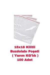 ÖZKAN AMBALAJ 15x18 500gr'lık Buzdolabı Poşeti 100adet