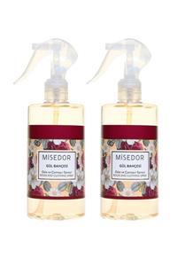 Misedor 2 Li Set Gül Bahçesi Oda Ve Çamaşır Parfümü 330 Ml