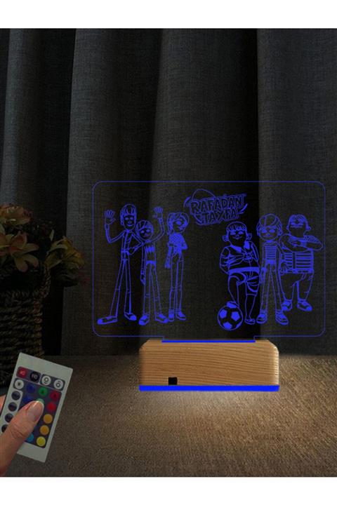 Vipyol Rafadan Tayfa Lamba Çocuk Odası Gece Lambası Lisanslı 16 Renk Lamba Doğum Günü Hediyesi