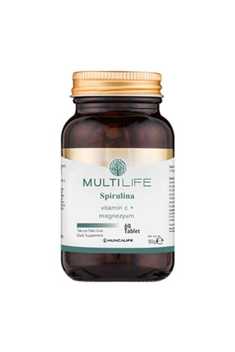 Huncalife Multilife Spirulina 60 Tablet Takviye Edici Gıda