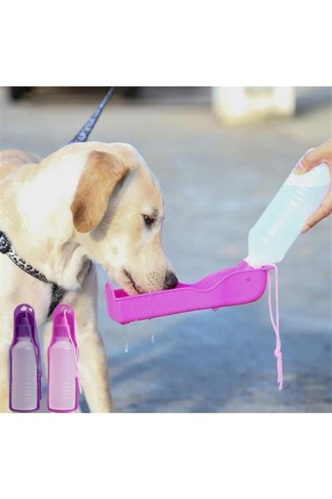 CMT Kedi Köpek Evcil Hayvan Suluğu 500 ml Seyahat Yolculuk Suluğu Portatif Suluk Asma Ipli