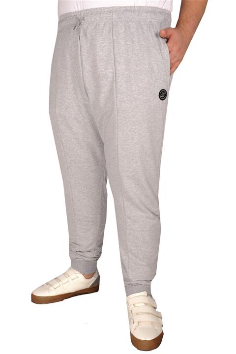 ModeXL Büyük Beden Eşofman Altı Darpaça B21014 Gri