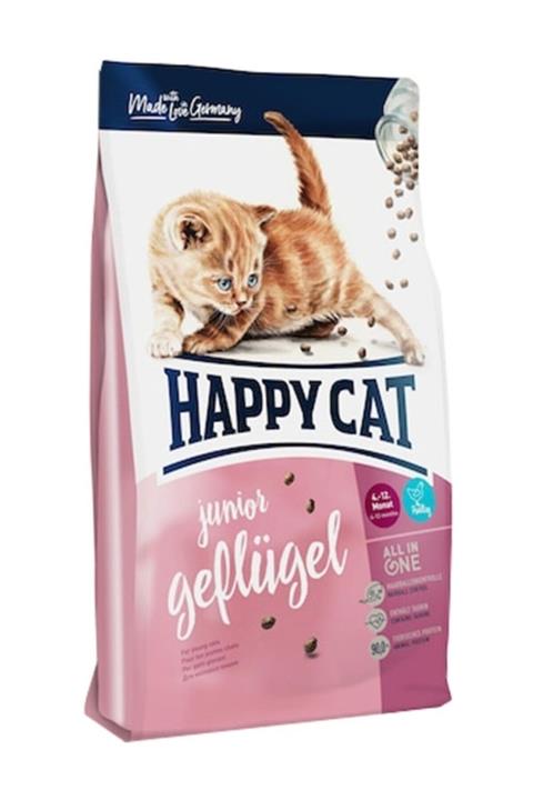 Happy Cat Junior Geflügel Tavuklu Yavru Kedi Maması 4 Kg