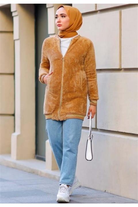 İPEKTEN GİYİM Sim Detaylı Mont