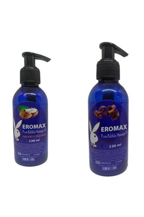 Eromax Hindistan Cevizli Masaj Yağı + Çikolata Aromalı Masaj Yağı