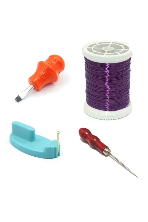 TUĞRA TABLO Bakır Tel Tornavida Bız Çivi Tutma Aparatı 50mt