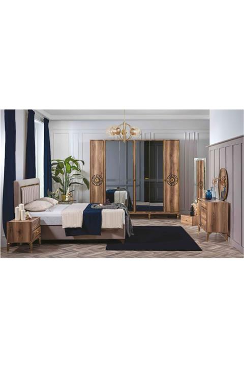 Viento Mobilya Suadiye Aynalı Ve Kapaklı Mdf Yatak Odası Takımı