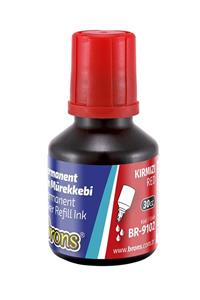 Brons 30 Ml Permanent Kalem Mürekkebi Kırmızı (br-9102)