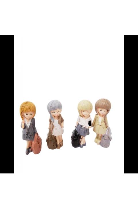 Berrinstore Hostes Çift Kız Biblo Dekoratif Hediyelik