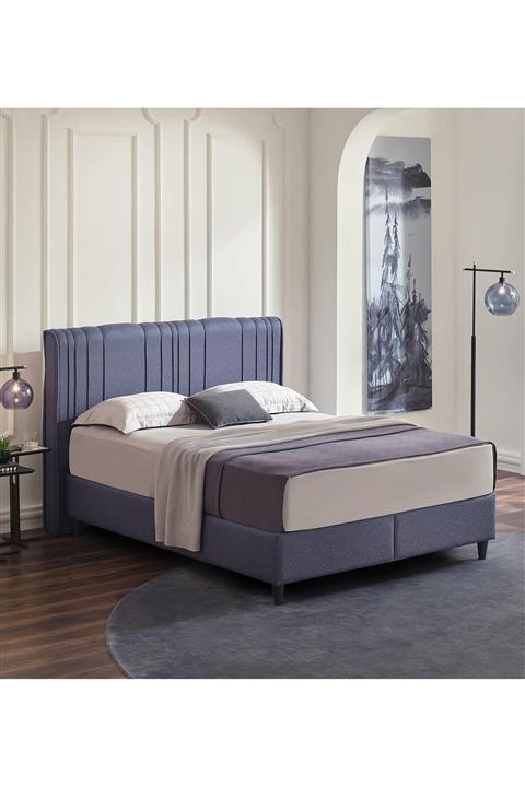 Yataş Bedding Lento Baza Liven Başlık Hard&soft Set 150x200 - Lacivert