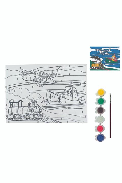 ÜMRANİYE HOBİ Sanat Sayılı Tuval Seti Bts10 Boyama Tuval Sayılı Set 25x35