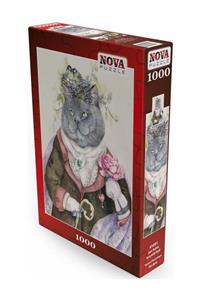 Nova Puzzle 1000 Parça Şair Ruhlu Sosyetik Kedi - Tatiana Plovetskaya