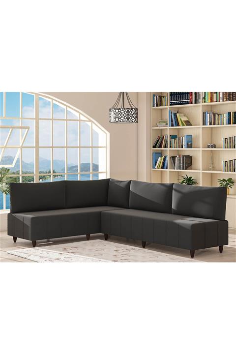 Evdemo Eda L Köşe Koltuk Takımı Siyah