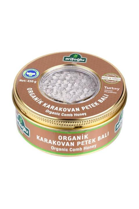 Arifoğlu Organik Karakovan (Petek) Bal 450g (Küçük Teneke)
