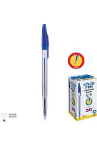 Ark 222 Bilyalı Uç Tükenmez Kalem 1 Mm 50'li Mavi