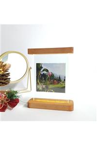 EFKAREART Led Işıklı Ahşap Çift Taraflı Cam Fotoğraflık_07