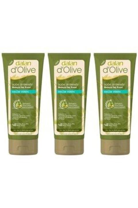 Dalan D'olive Zeytinyağlı Hacim Veren Saç Bakım Kremi 200ml 3 Adet
