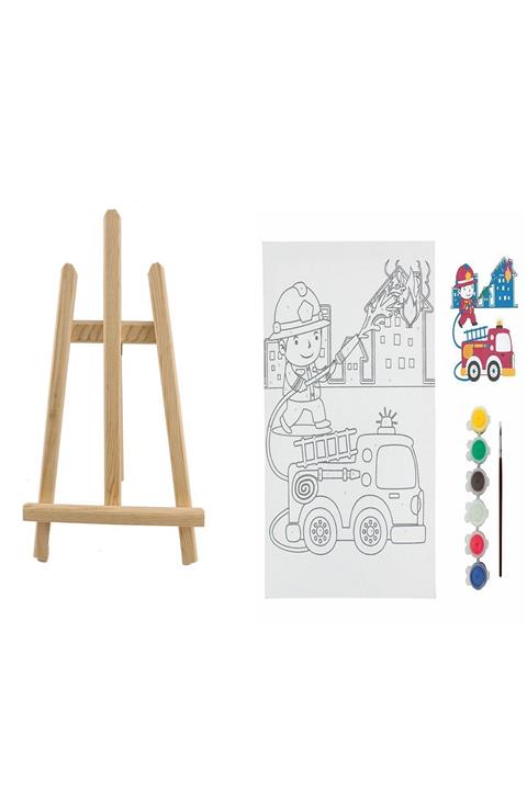 Ümraniye Hobi Sanat Mini Şövalyeli Tuval Boyama Seti 25x35 Bts18