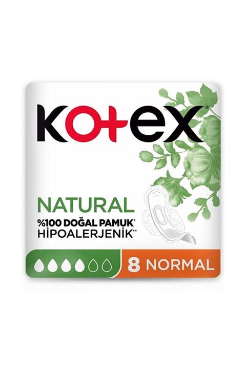 Kotex Natural Ultra Sıngle Normal Ped 8'li 4 Adet