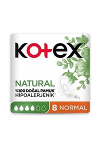 Kotex Natural Ultra Sıngle Normal Ped 8'li 4 Adet