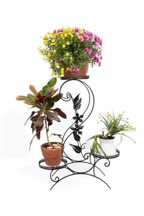 DONNA FORTE Ferforje 3lü Çiçeklik