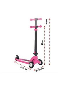 PİLSAN TOYS Cool Scooter 3 Tekerli Ayarlanır Mavi Pembe Ve Kırmızı Renk Için Ulaşın