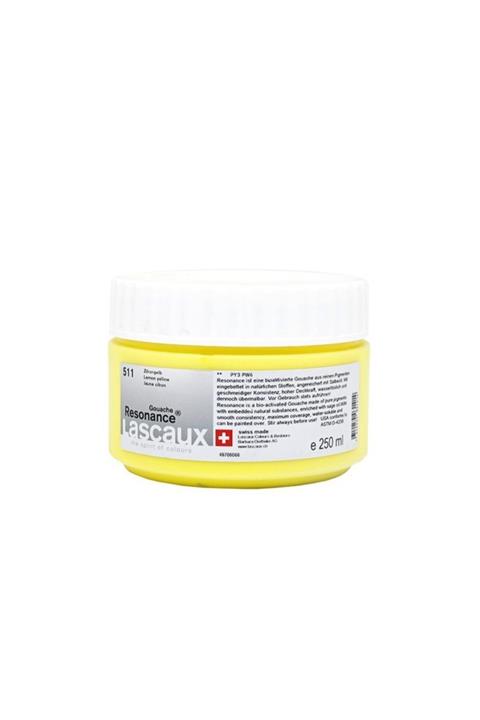 Lascaux Resonance Gouache 250 ml Lemon Yellow