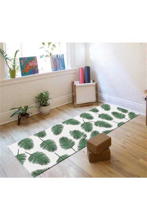 Markaev Yaprak Desenli Yoga Paspası 02