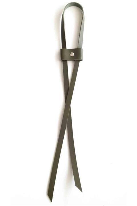 angel çanta aksesuar Haki Renk Ucu Açık Tek Kat Suni Deri Büzgü