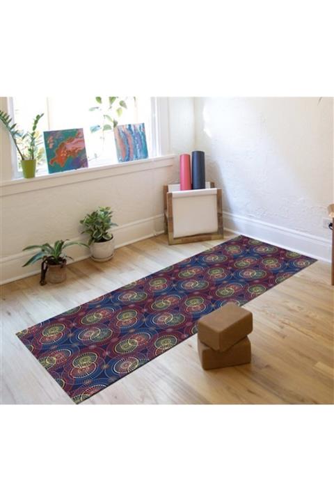 MARKADEKOR Renkli Çember Yoga Paspası 05