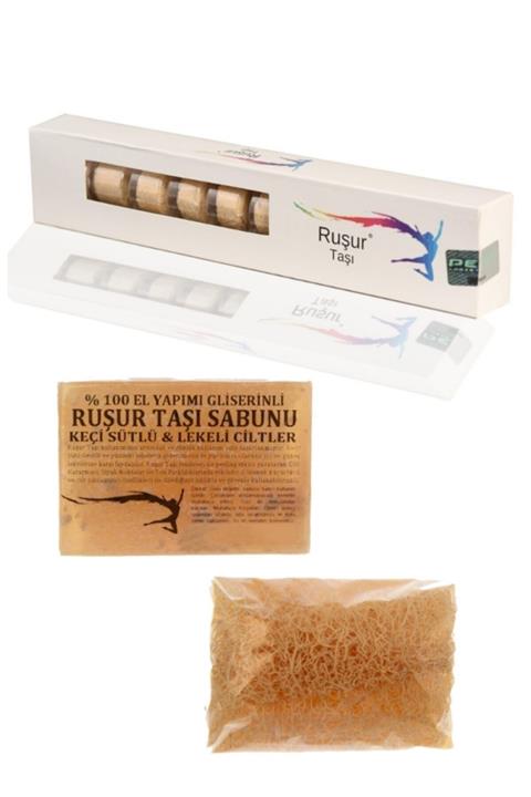 ruşurtaşı Ruşur Sefidab 1 Kutu Ruşur Taşı Ve Keçi Sütlü Lifli Sabun
