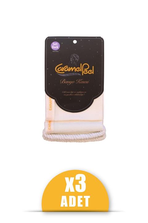 CaramelPeel Hamam Sırt Kesesi 3'lü