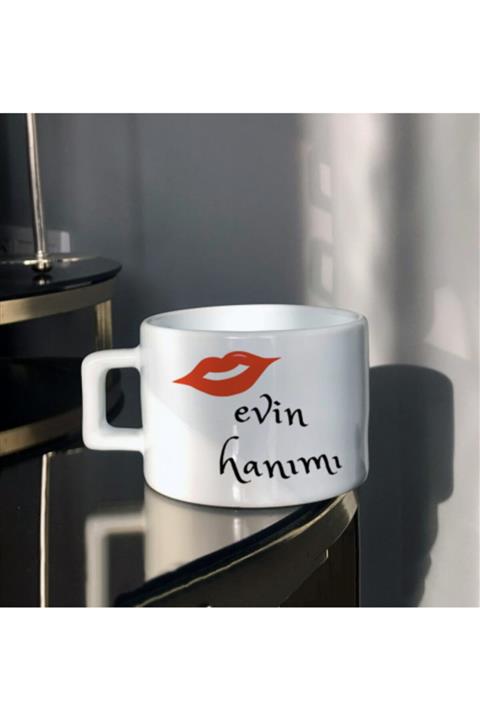 Hediyexpres Evin Hanımı Tasarım Baskılı Çay-kahve Fincanı