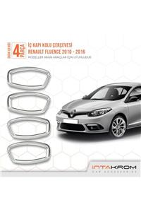 İntachrom Renault Fluence Krom Iç Kapı Kolu Çerçevesi 4 Parça 2010 Ve Üzeri