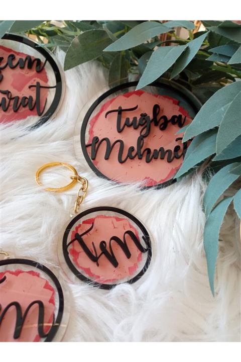 T&T MARPESİA CONCEPT Pleksi Dikiz Aynası Süsü Ve Takım Anahtarlık Seti