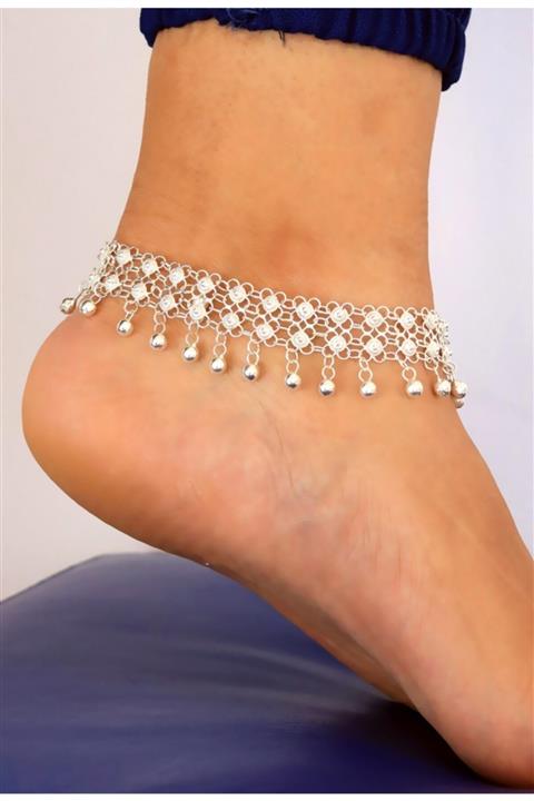 ANELLO ACESSORİES Gümüş Halhal Telkari Kişniş El Işi Telkari Yüksek Kalite Halhal