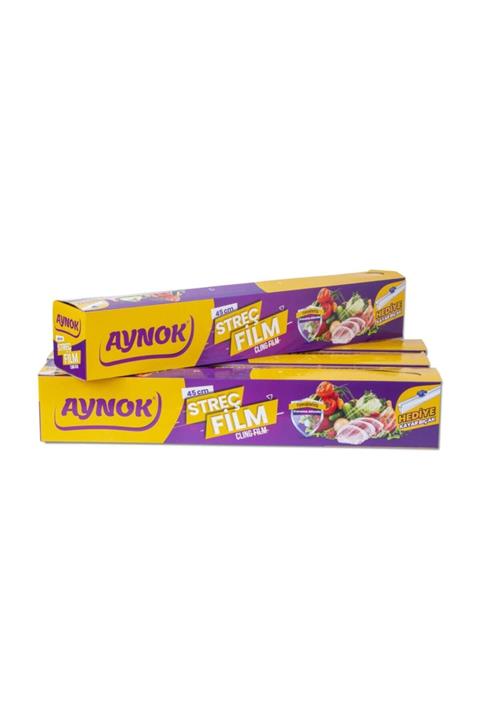AYNOK Gıda Streç Film 45cm X 300 M+ kayar bıçak