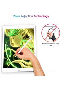 TEKNETSTORE Ipad Pro 12.9 5. Nesil 2021 Active Stylus Özel Yazı / Çizim Kalemi Palm Rejection Dokunmatik Kalem