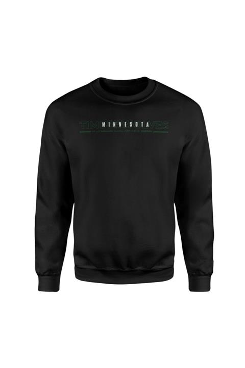 NSJ SPORTIVE Minnesota Timberwolves Language Siyah Sweatshirt